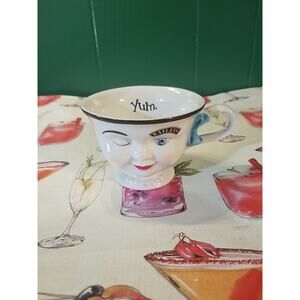 Limited Edition 1997 Baileys Irish Cream Coffee Cup Mug Winking Her Ms Mrs